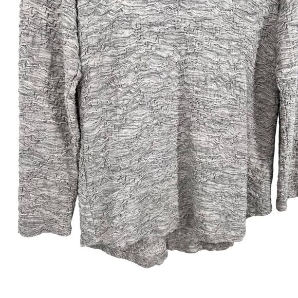 Habitat Womens Sz Medium Gray Wearable Art Abstract Artsy Blouse Shirt Top - Picture 4 of 6